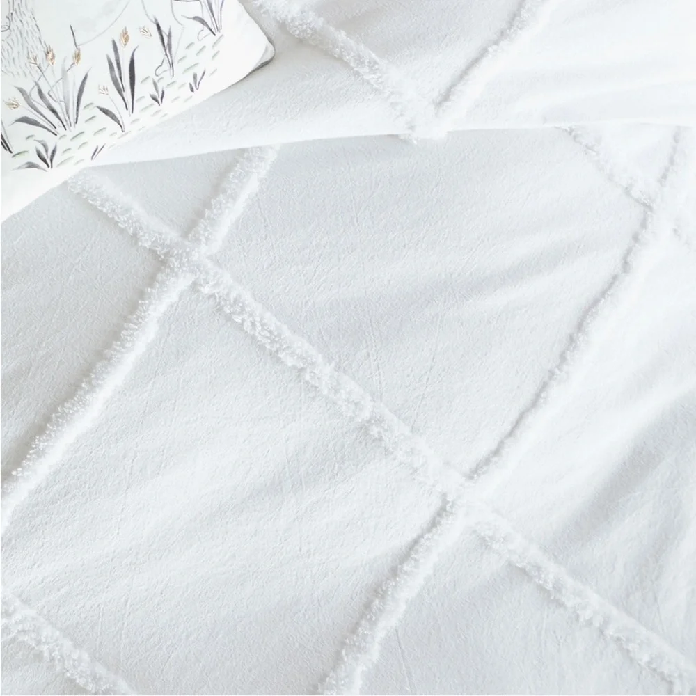 Peri NIP Chenille Lattice Duvet Cover